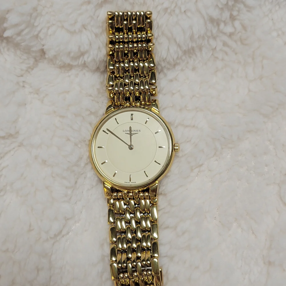 SOLD//LONGINES Watch Les Grandes Classiques L5.636.2 Quartz 18K Gold Plated T254 - Picture 10 of 12